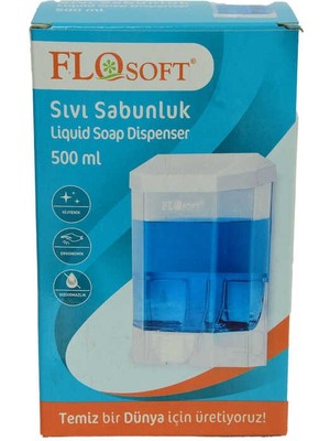 Aesco Sıvı Sabunluk ve Şampuan Makinası Şeffaf Renk 500 ml Hacimli