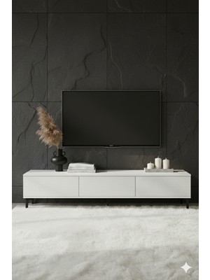 Yumedi Design TSA1899B - Didema Tv Stand , Tv Sehpası 180CM Beyaz