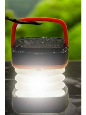 Aesco LED Lamba Kamp Lambası Hafif Taşınabilir Şarj Süreli Akordeon El Fenerli - Lisinya