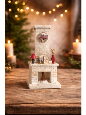 Polyester Şömine Tütsülük Hediyelik Şömine Tasarımlı Tütsülük