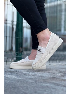 Aesco Bej Triko Babet Erkek Casual Ayakkabı