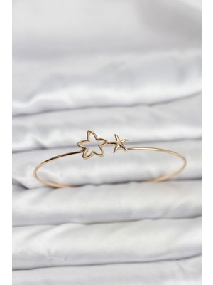 Aesco Yıldız Model Gold Renk Bileklik - Lisinya