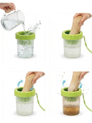 Aesco Orta ve Büyük Irk Köpekler Için Pati Yıkama Kabı Pratik Hijyen Çözümü - Lisinya