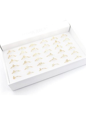 İsmiyle Al 36'lı Harf Yüzük - Altın