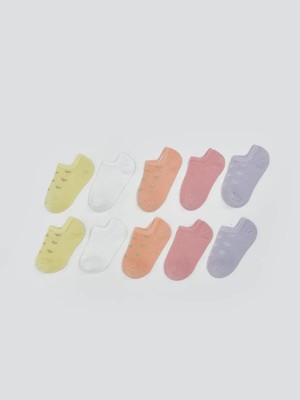 Lc Waikiki Yeni Sezon Baskılı Kız Bebek Patik Çorap 10'lu