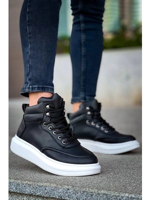 KB-0994  Kuback  Siyah Cilt  Yüksek Taban  Erkek Bilek Bot