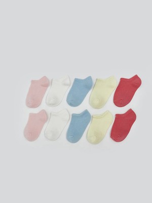 Lc Waikiki Yeni Sezon Basic Kız Bebek Patik Çorap 10'lu