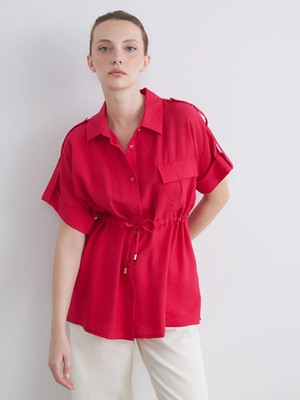 Lc Waikiki Yeni Sezon Armürlü Oversize Kadın Gömlek