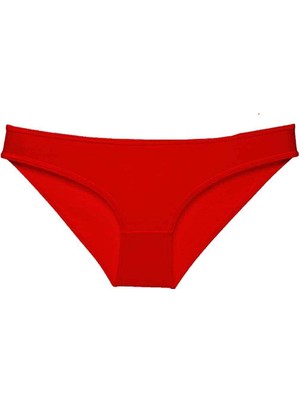 İsmiyle Al Kırmızı Kadın Günlük Pamuklu Likralı Özel Poşet Içinde Taşınabilir Acil Durum Slip Kül