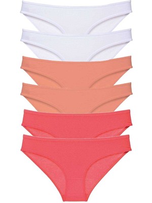 İsmiyle Al 6 Adet Süper Eko Set Likralı Kadın Slip Külot 551