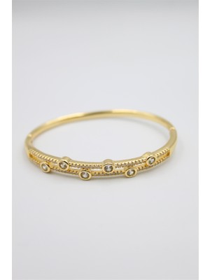 İsmiyle Al Taşlı Vip Bilezik - Altın