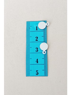 İsmiyle Al Oya Abiye Bileklik Kolye Pleksi Metalik Plastik Pul Gümüş Renk 8 Gram 75 Adet - BNC520