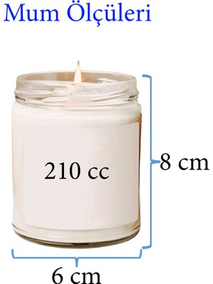 İsmiyle Al 4 Adet Doğal Özel Seri Kokulu Dekoratif Kavanoz Mum 4X210 cc - Tropikal Set - Ryl