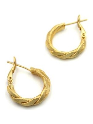 İsmiyle Al Halka Küpe - Altın