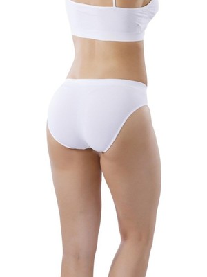 İsmiyle Al Dikişsiz Iz Yapmaz Bayan Slip Külot 11000 Beyaz