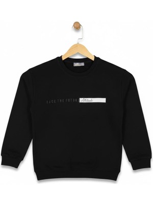Baglan Erkek Çocuk Önü Baskılı Sweatshirt BGL-ST05235