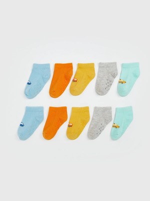 Lc Waikiki Yeni Sezon Baskılı Erkek Bebek Patik Çorap 10'lu