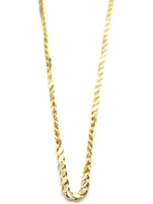 İsmiyle Al Arpa Zincir Kolye- 60CM - Altın