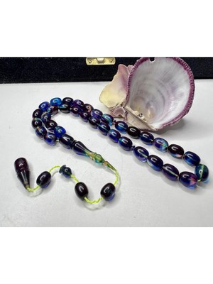 İskenderun Tesbih Iskenderun Tespih Reşit Zayed Usta Işçilikli Renk Cümbüşü Ateş Kehribar Tesbih