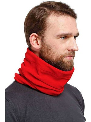 İsmiyle Al Polar Unisex Ipli Bere ve Boyunluk Kırmızı