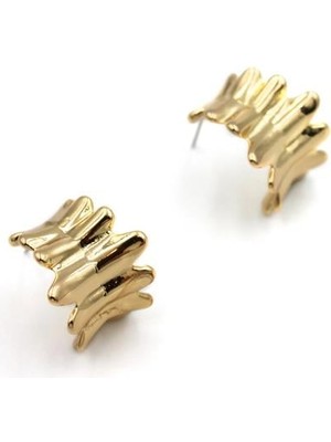 İsmiyle Al Halka Küpe - Altın