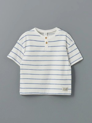 Lc Waikiki Yeni Sezon Bisiklet Yaka Çizgili Erkek Çocuk Tişört