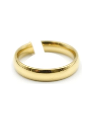 İsmiyle Al 6'lı Çelik Alyans Yüzük - Altın