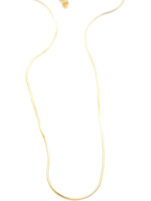 İsmiyle Al Xuping Yılan Zincir Kolye- 45 cm - Altın