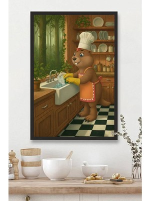 Mutfak Tablosu Mdf Tablo Mutfak Için Bulaşık Yıkayan Köstebek Deseni |mtfkmdf