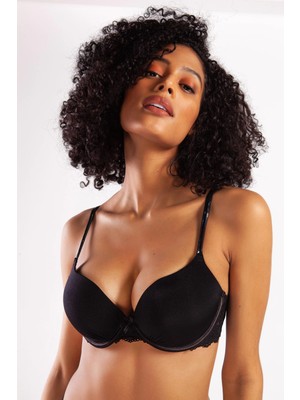 Beruflic Golshan Goldy Heavy Push Up Bra, Siyah Renk  Konforlu ve Şık Sütyen