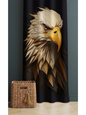 Alamodecor Kartal Model Tek Kanat Genç Odası Fon Perde