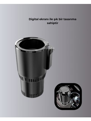 Epilons Araç Içi Isıtıcı Soğutucu Bardaklık 60°c Isıtma -4°c Soğutma