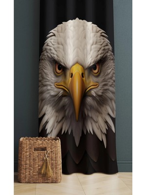 Alamodecor Kartal Model Tek Kanat Genç Odası Fon Perde