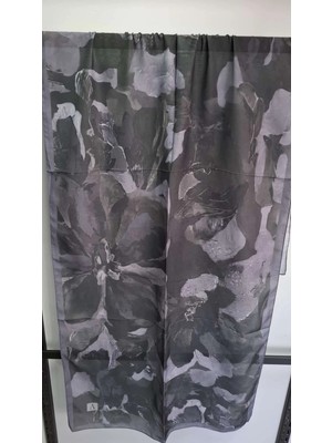 Aminenesil Velina Soft Pamuk Şal Gri Lila Renk