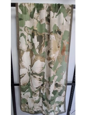 Aminenesil Velina Soft Pamuk Şal Yeşil Bej Turuncu Renk