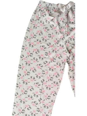 İsmiyle Al Beli Lastikli Mevsimlik Viskon Penye Pantolon Krem