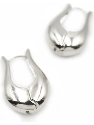 İsmiyle Al Lale Küpe - Gümüş