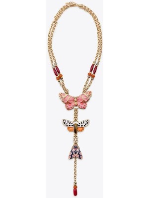 İsmiyle Al Kelebek Kolye - Altın