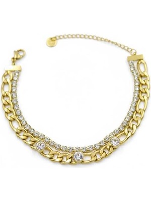 İsmiyle Al Zincir Bileklik - Altın