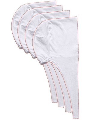 İsmiyle Al 4 Adet Tesettür Bone Bağcıklı Likralı Beyaz