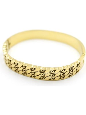 İsmiyle Al Arpa Bilezik - Altın