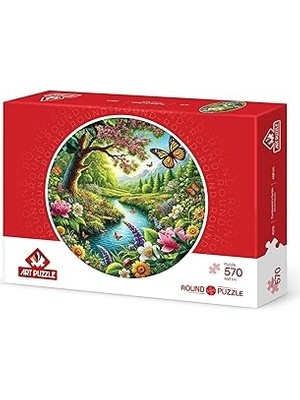 SHC4200 Puzzle Monarkın Bahçesi 570 Parça Round Puzzle