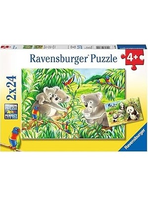 SHC4200 Ravensburger 2X24 Parça Sevimli Koalalar ve Pandalar Yapboz