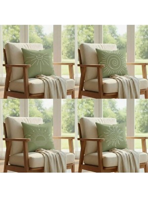 Harikabirev | Kırlent Kılıfı Yastık Kılıfı 4li (Astrolojik Set) | KRLNTKLF4LÜ