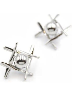 İsmiyle Al Top Küpe - Gümüş