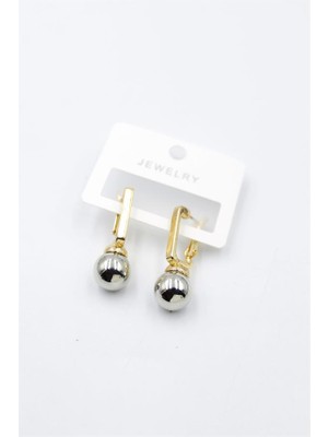 İsmiyle Al Top Küpe - Gümüş