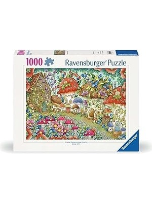 SHC4200 Ravensburger, 1000P Puzzle Çiçekli Mantar Evler, Yetişkin Puzzle