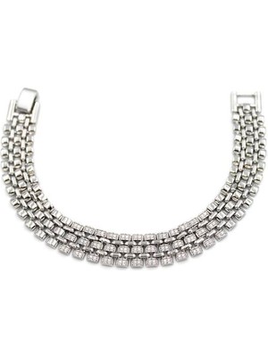 İsmiyle Al Xuping Vip Bileklik - Gümüş