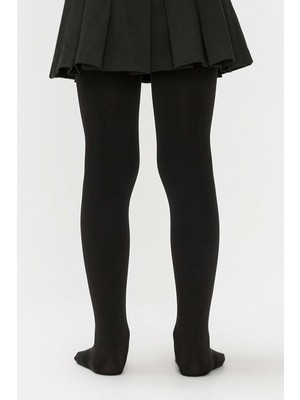 İsmiyle Al Kız Çocuk Pamuklu Külotlu Çorap Renk Siyah