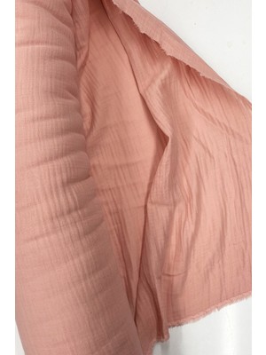 İsmiyle Al Çok Amaçlı Müslin Pamuklu Bebek Örtü ve Battaniye Kumaşı Müslin Bez Pudra 30K